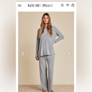 Barefoot Dreams Soft Gray Pajama Set